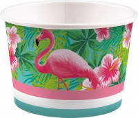 8 ice cream cups Flamingo Paradise 270ml