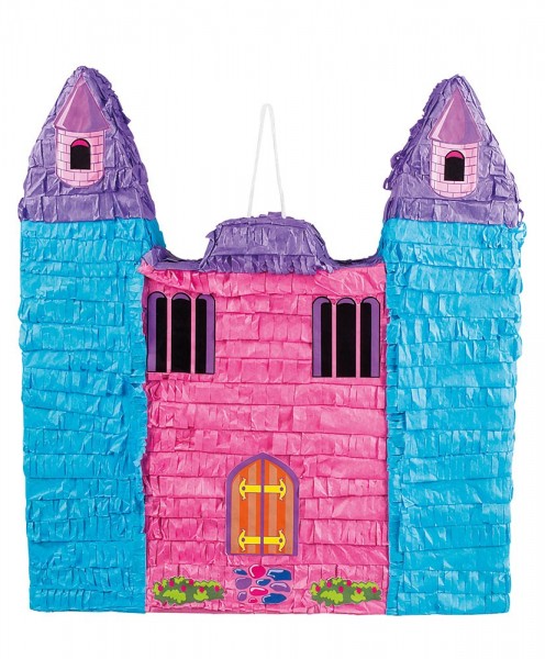 Castillo de cuento de hadas de piñata 50 x 45cm