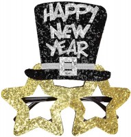 Happy New Year Goldstar Party Brille