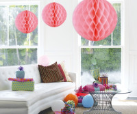 Preview: Honeycomb ball Sina Rosa 50cm