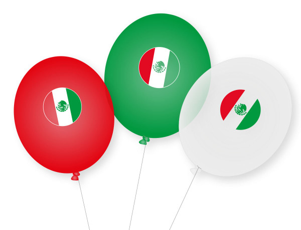 9 Meksyk balony lateksowe