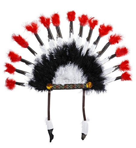 Imposing Indian feather headdress