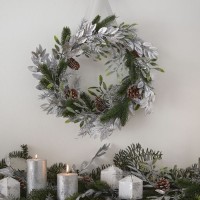 Merry and Bright Christmas wreath 40cm