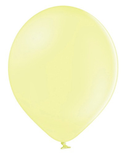 10 feestster ballonnen pastel geel 30cm