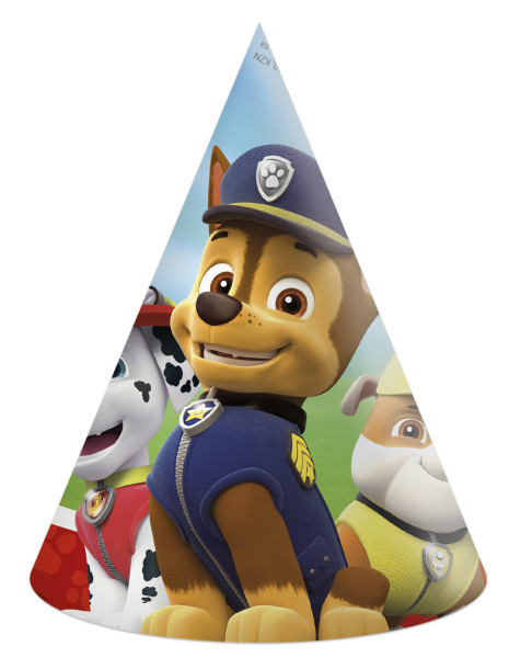 6 Paw Patrol Team party hats