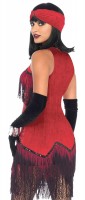Vista previa: Disfraz para mujer deluxe Red Ruby de los años 20