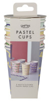 Vista previa: 8 vasos de papel Bella Pastel 250ml