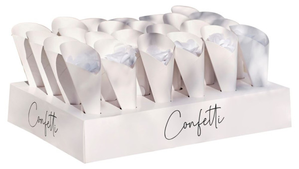 Confetti to go stand with bags