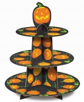 Oversigt: Halloween græskar cupcake stativ