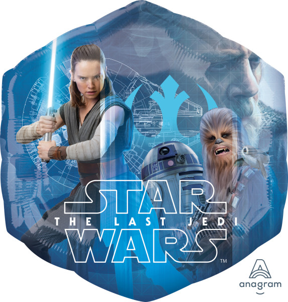 Folienballon blau Star Wars - The last Jedi