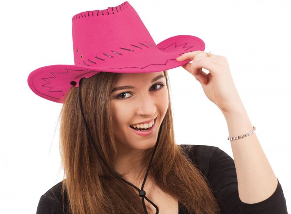 Cowgirl Westernlady Hut Pink