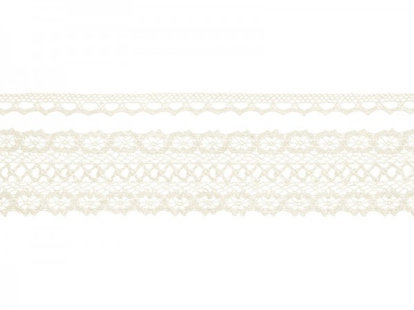Vintage lace ribbon Danielle cream set of 2 2