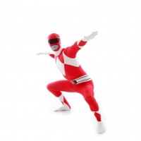 Widok: Ultimate Power Rangers Morphsuit czerwony