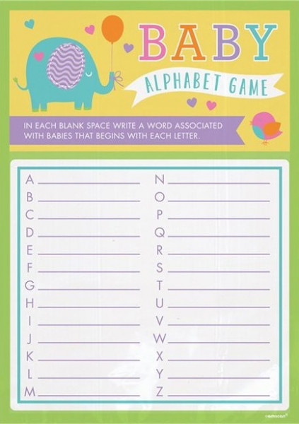 Baby Alphabet Games party game