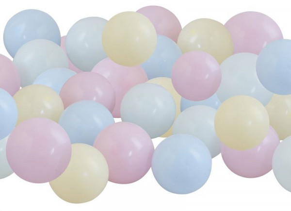 40 ballons en latex écologique au pastel