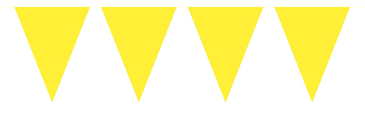 Gelbe Wimpelkette,10m für Kindergeburtstag Junge oder Mädchen Feier