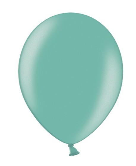 100 ballons turquoise métallique 13cm