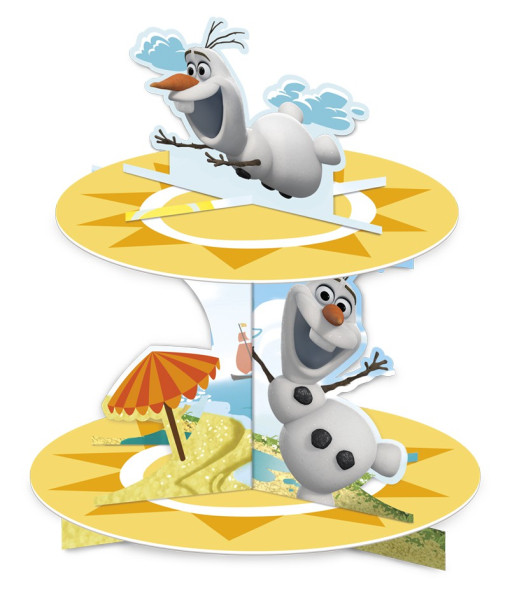 Olafs sommer-sjove cupcakestand