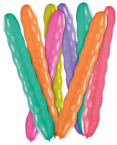 Set of 8 colorful balloons 80cm