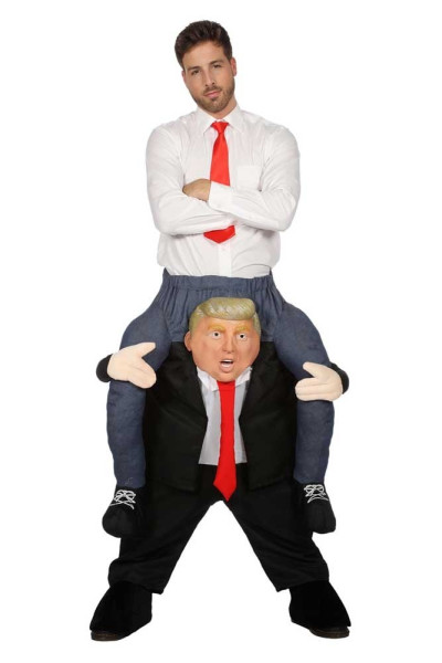 Amerikansk præsident piggyback-kostume