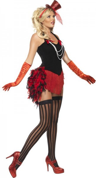 Burlesque 20s feather costume 3