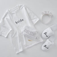 Voorvertoning: T-shirt Bruid maat XL in het wit
