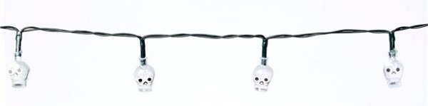 Totenschädel LED Lichterkette 1,2m