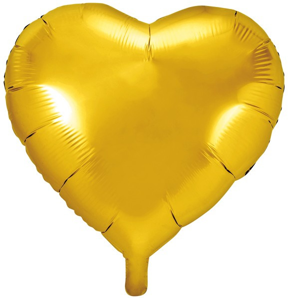Herzilein folieballon goud 61cm