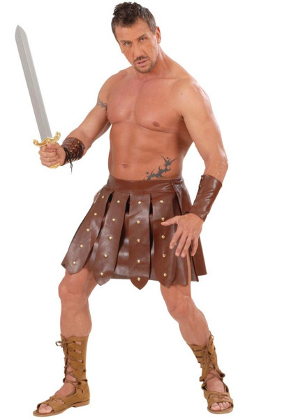Gladiator faux läder herrkjol Claudius
