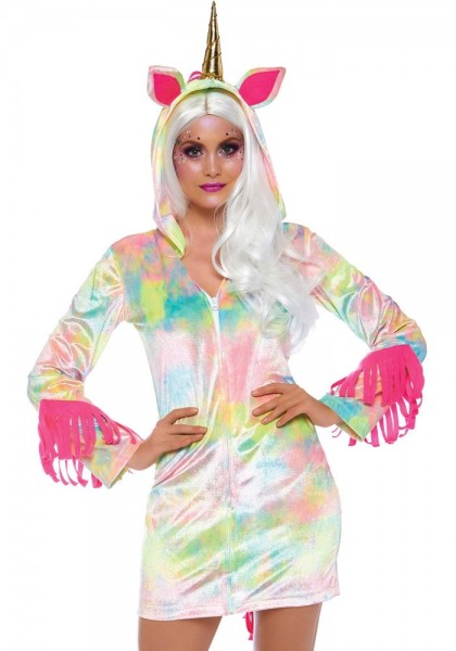 Rainbow unicorn dress for women