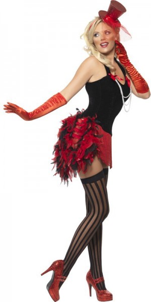 Burlesque 20s feather costume 2