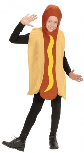 Fastfood hotdog kostume til børn