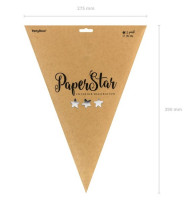 Preview: Reflective paper star in silver 70cm