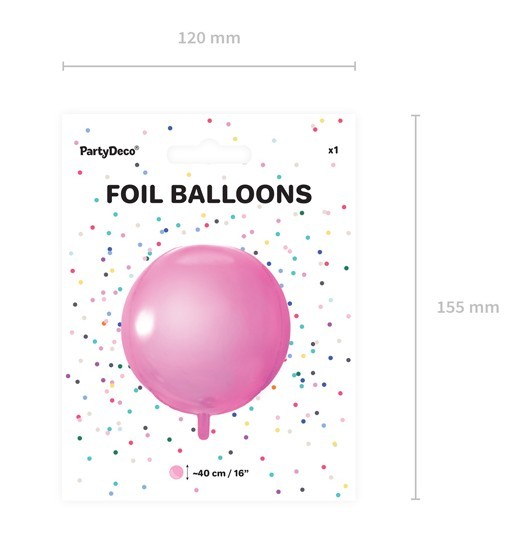 Kugleballon Partylover pink 40cm 4