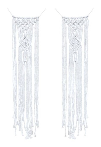 2 Country Wedding Macrame hangers 65cm
