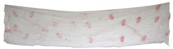 Krwawa tkanina z odciskami dłoni 400 cm