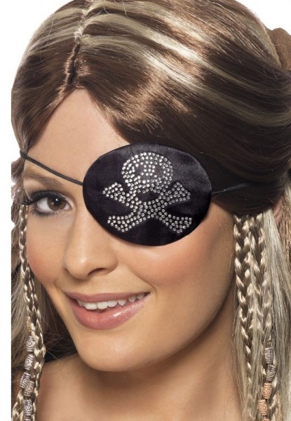 Totenkopf Piraten Augenklappe