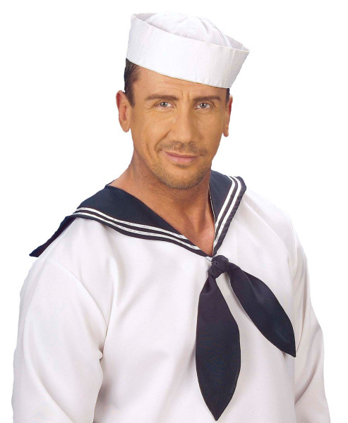 Simple white sailor's hat