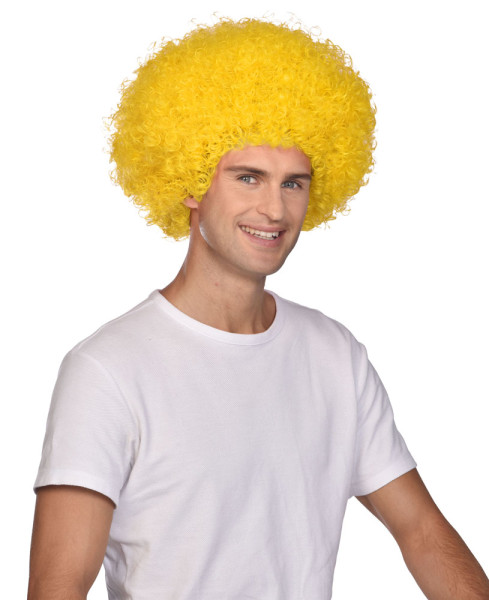 Afro wig Carnival yellow
