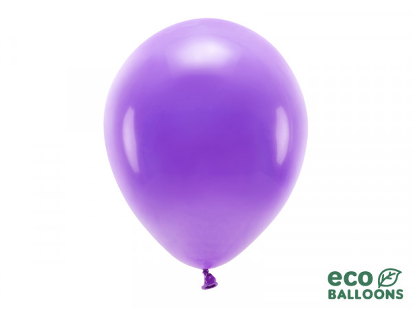 100 Eco Pastell Ballons violett 30cm