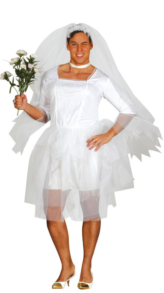 Crazy bride costume for men