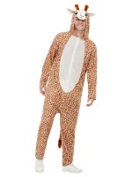 Preview: Happy giraffe plush costume unisex