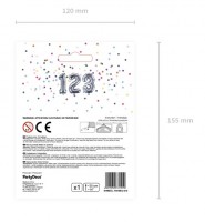 Preview: Number 2 foil balloon silver 35cm
