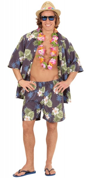 Aloha beach party mænds kostume 3