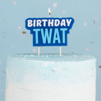 Otäckt födelsedag Twat tårta ljus