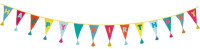 Vorschau: Happy Birthday Stoff-Wimpelkette 3m
