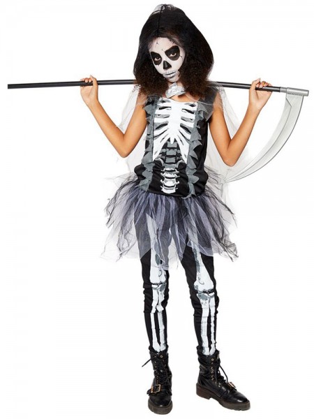 Scary Skeleton Mädchenkostüm
