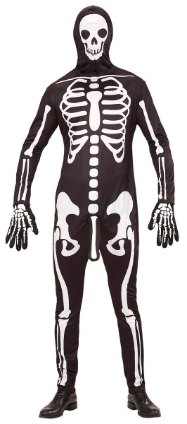 Skeleton ben kostym Willy för män 3