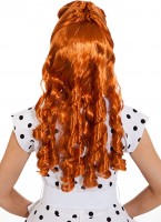 Women's wig 50s rockabilly style copper