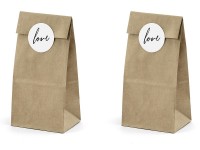 Preview: 6 gift bags with love stickers